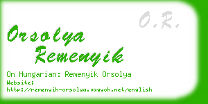 orsolya remenyik business card